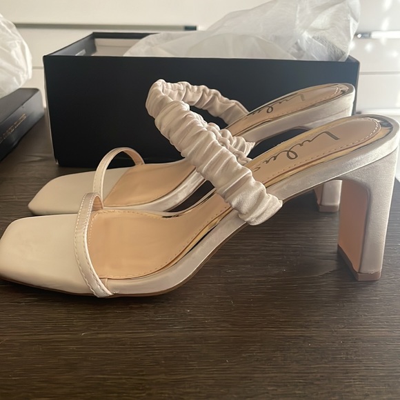 Ivory Block Heel - Picture 2 of 8